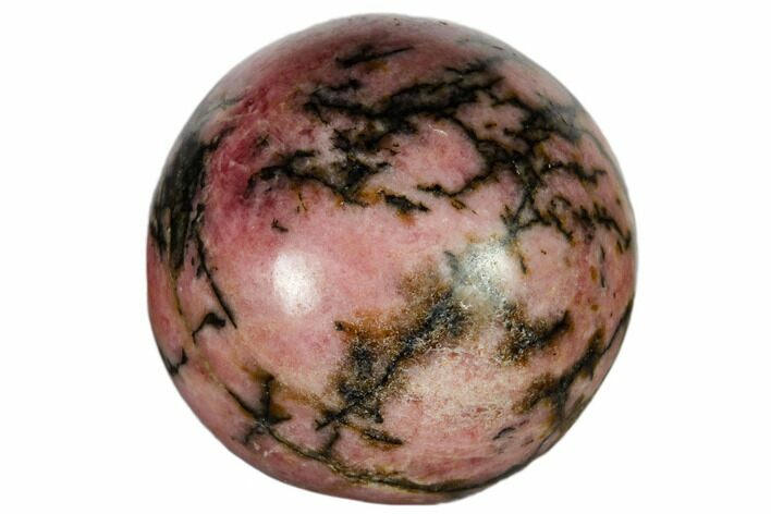 .9" Polished Rhodonite Sphere - Photo 1